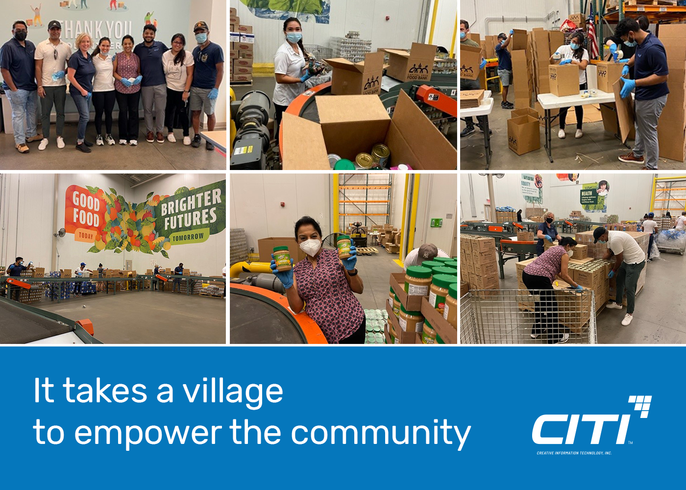 Volunteering at the Capital Area Food Bank CITI US