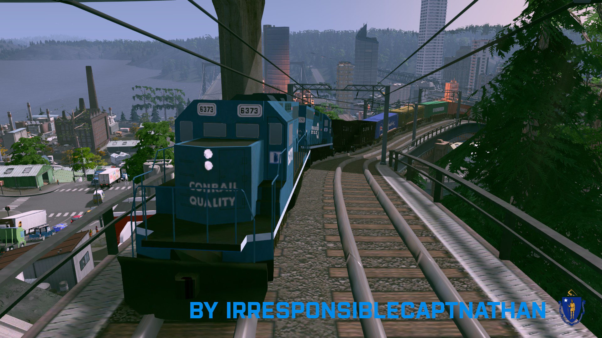 Conrail Freight Train Cities Skylines Mod download