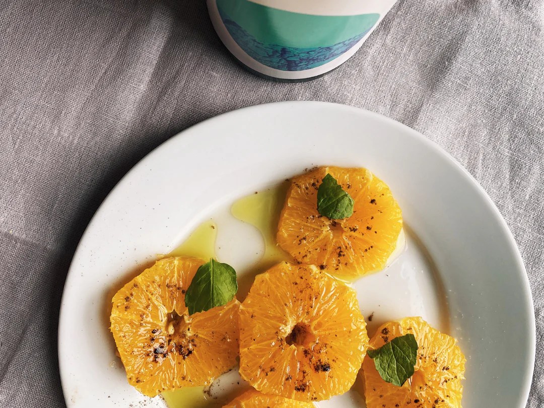 Simple sliced oranges with olive oil Citizens of Soil