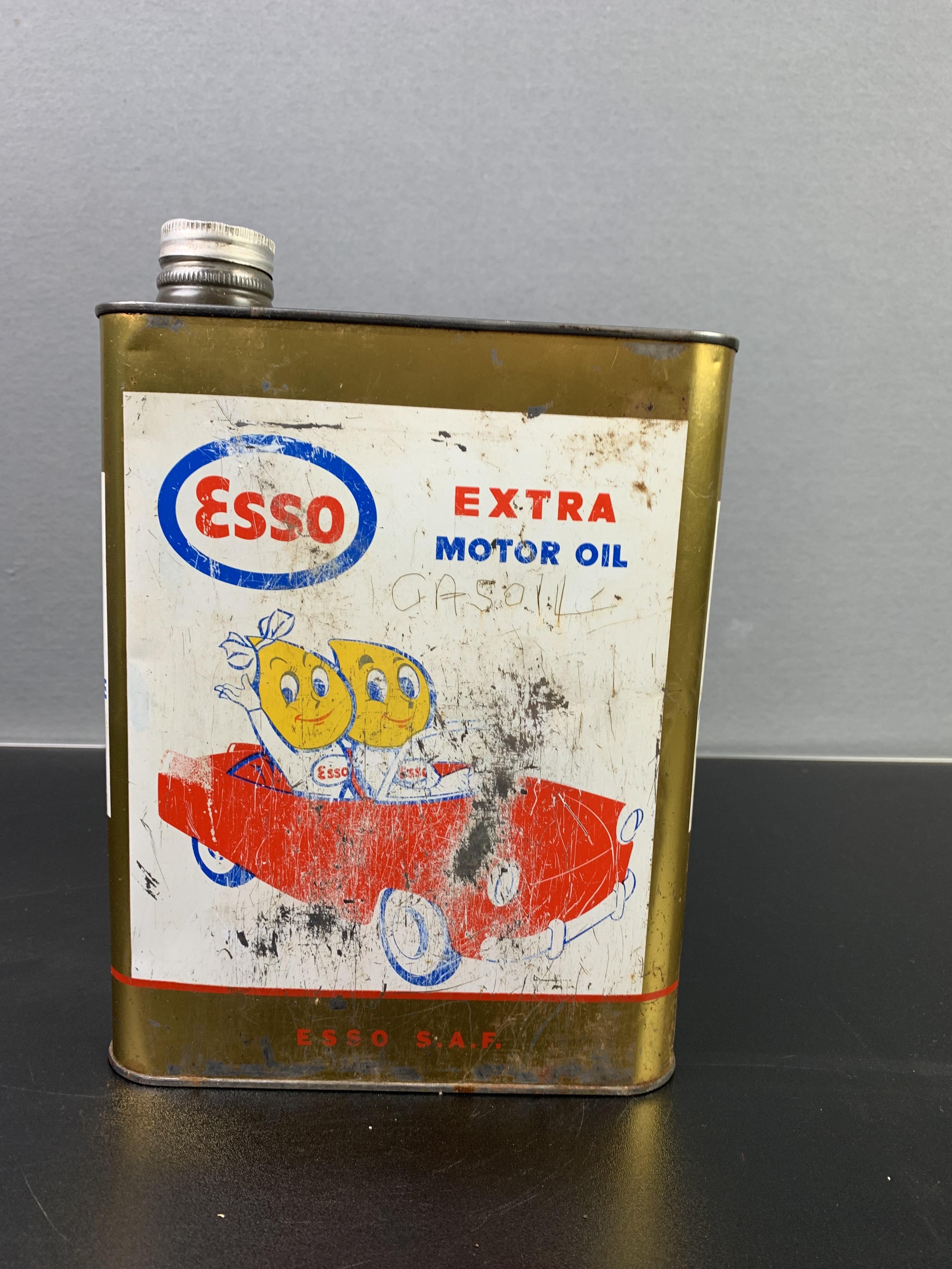 Esso 2 liter can, Esso extra motor oil Bih23003 Citroworld