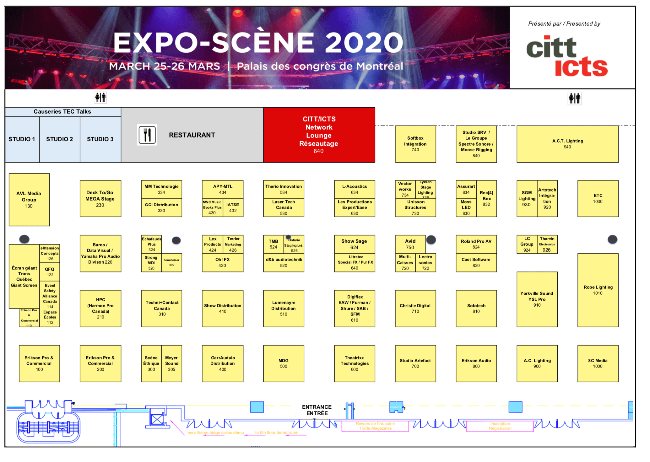 Exhibit Floor Plan & Forms Canadian Institute for Theatre Technology