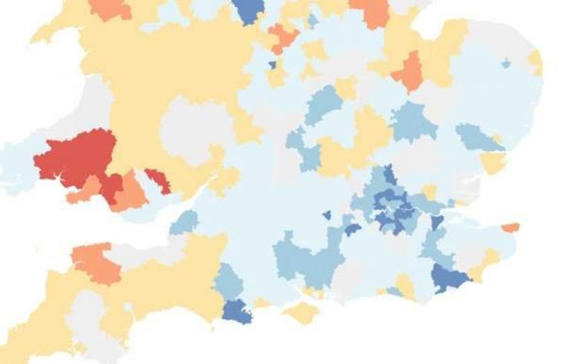 UK and London house prices mapped An average wage in Blackpool will