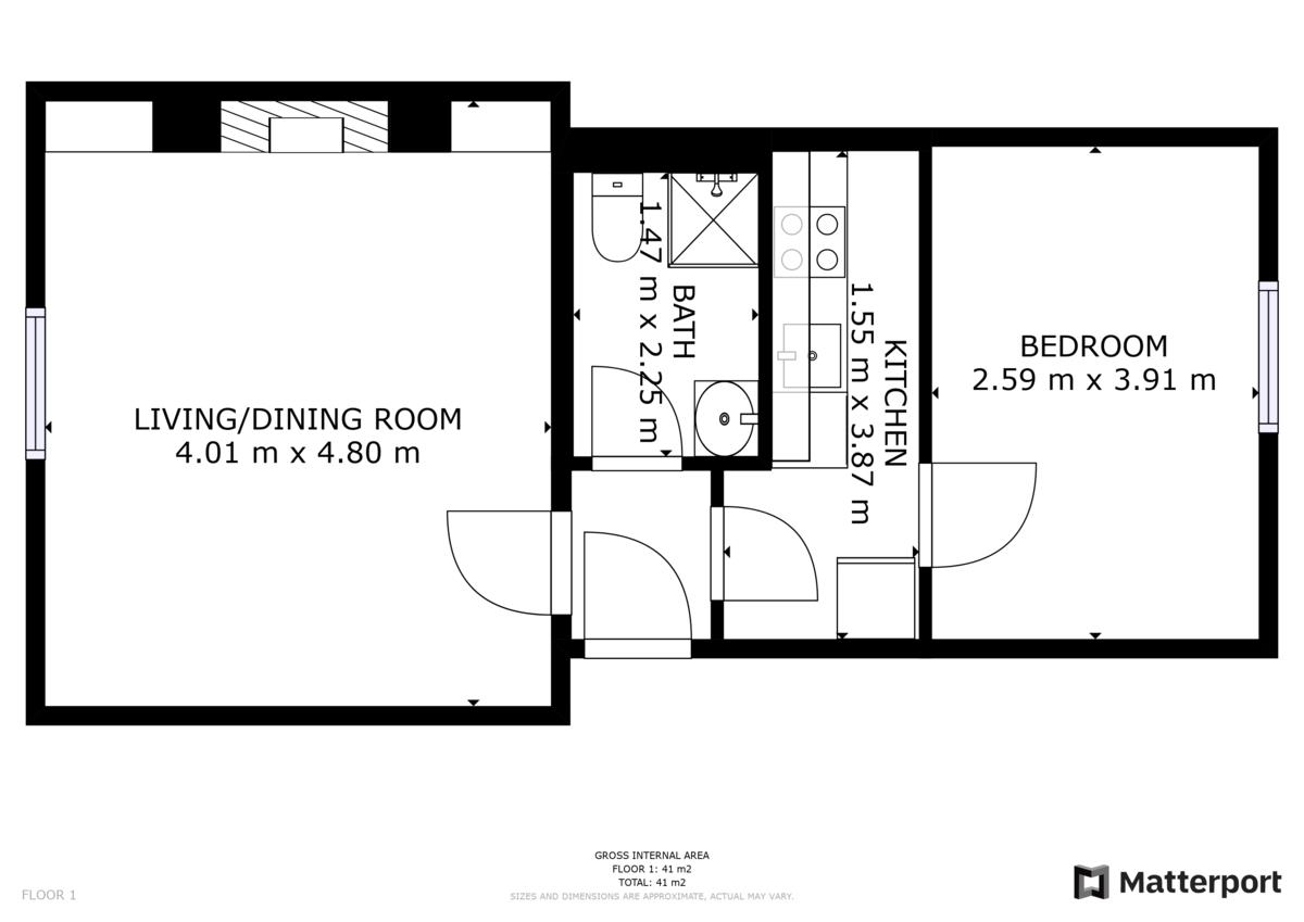Property to rent in City Centre, AB24, Beach Boulevard Flat A