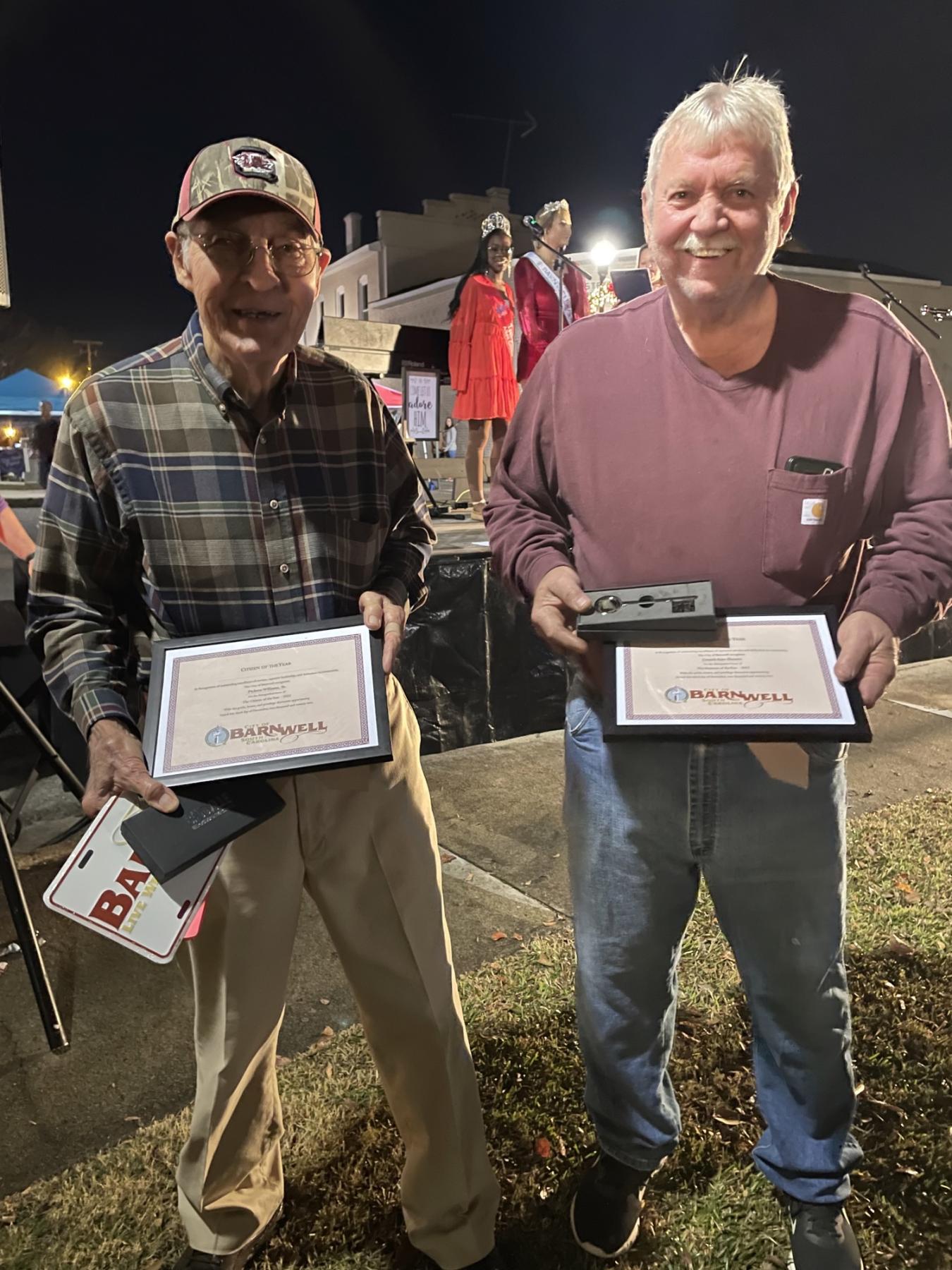 Citizen of the Year & Business of the Year City of Barnwell, SC