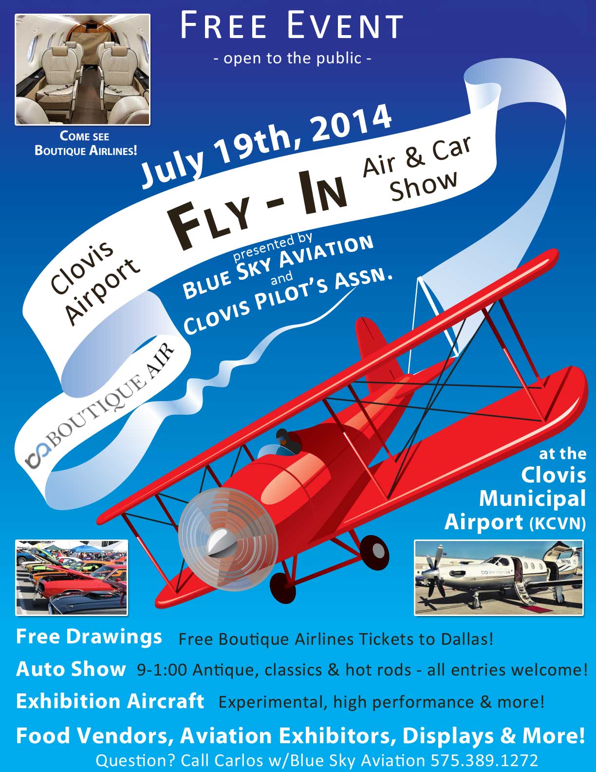 Clovis Municipal Airport FlyIn, July 19, 2014 City of Clovis, New Mexico