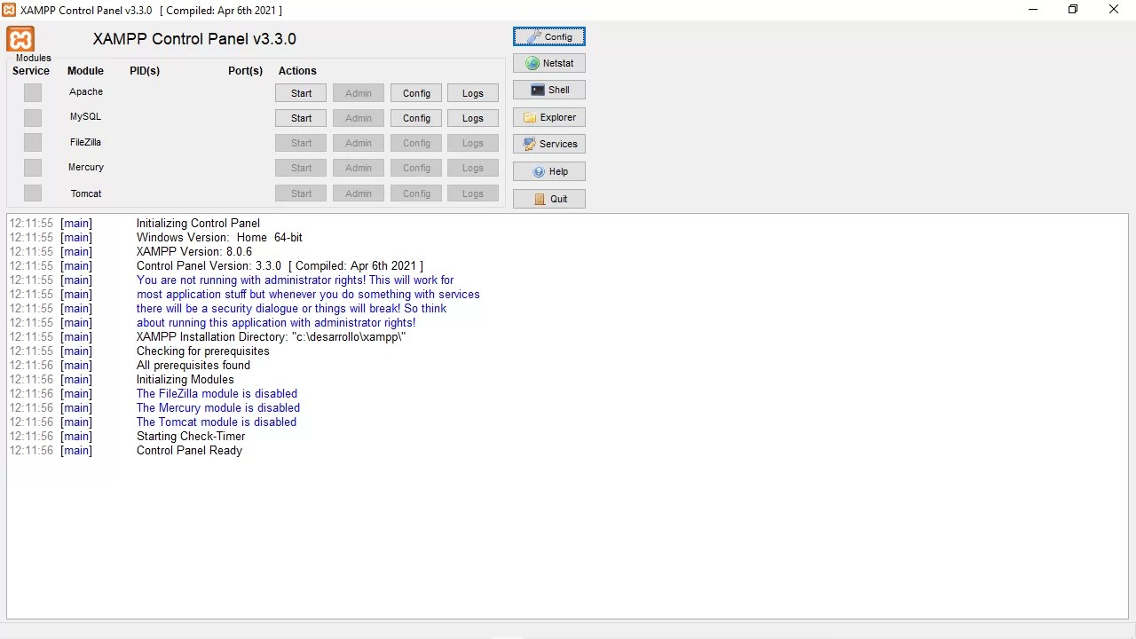 Cómo instalar y configurar XAMPP en Windows