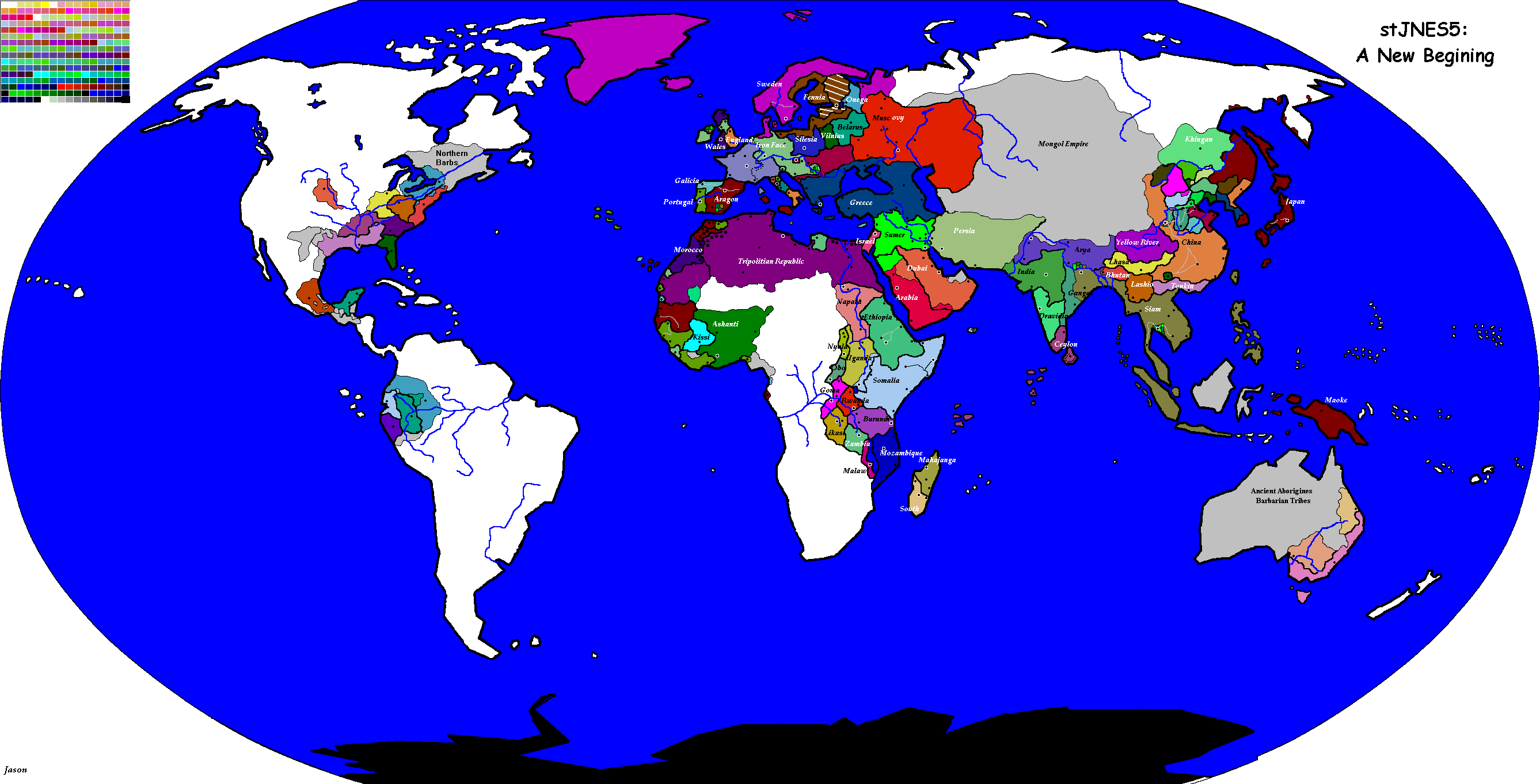 Aminism On A World Map stJNES5 A New Begining CivFanatics Forums