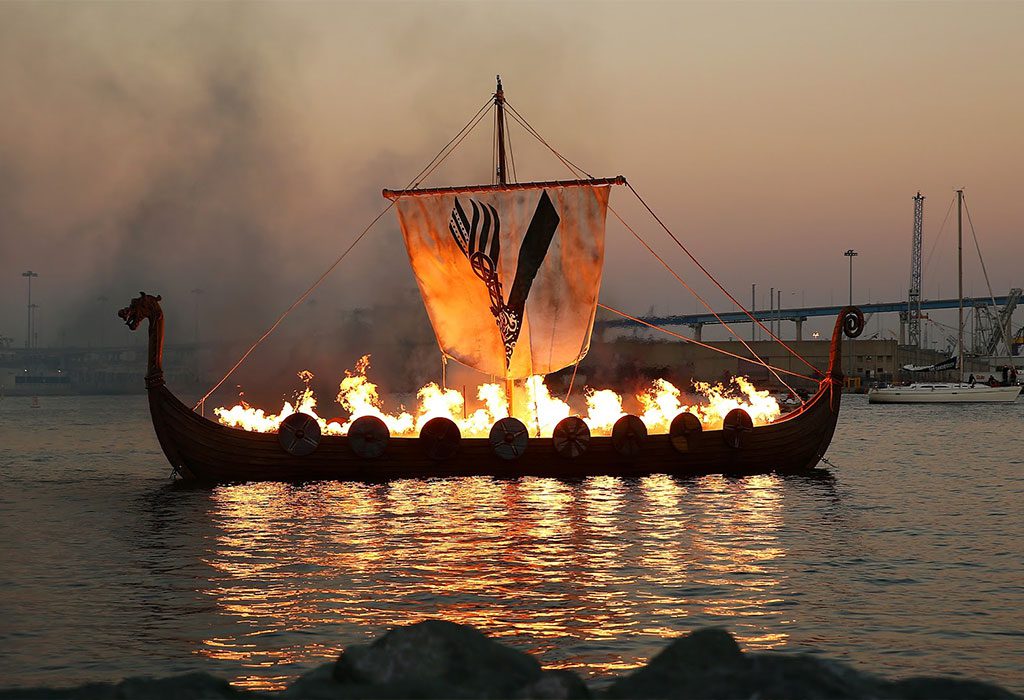 History Viking Funeral At ComicCon Civic