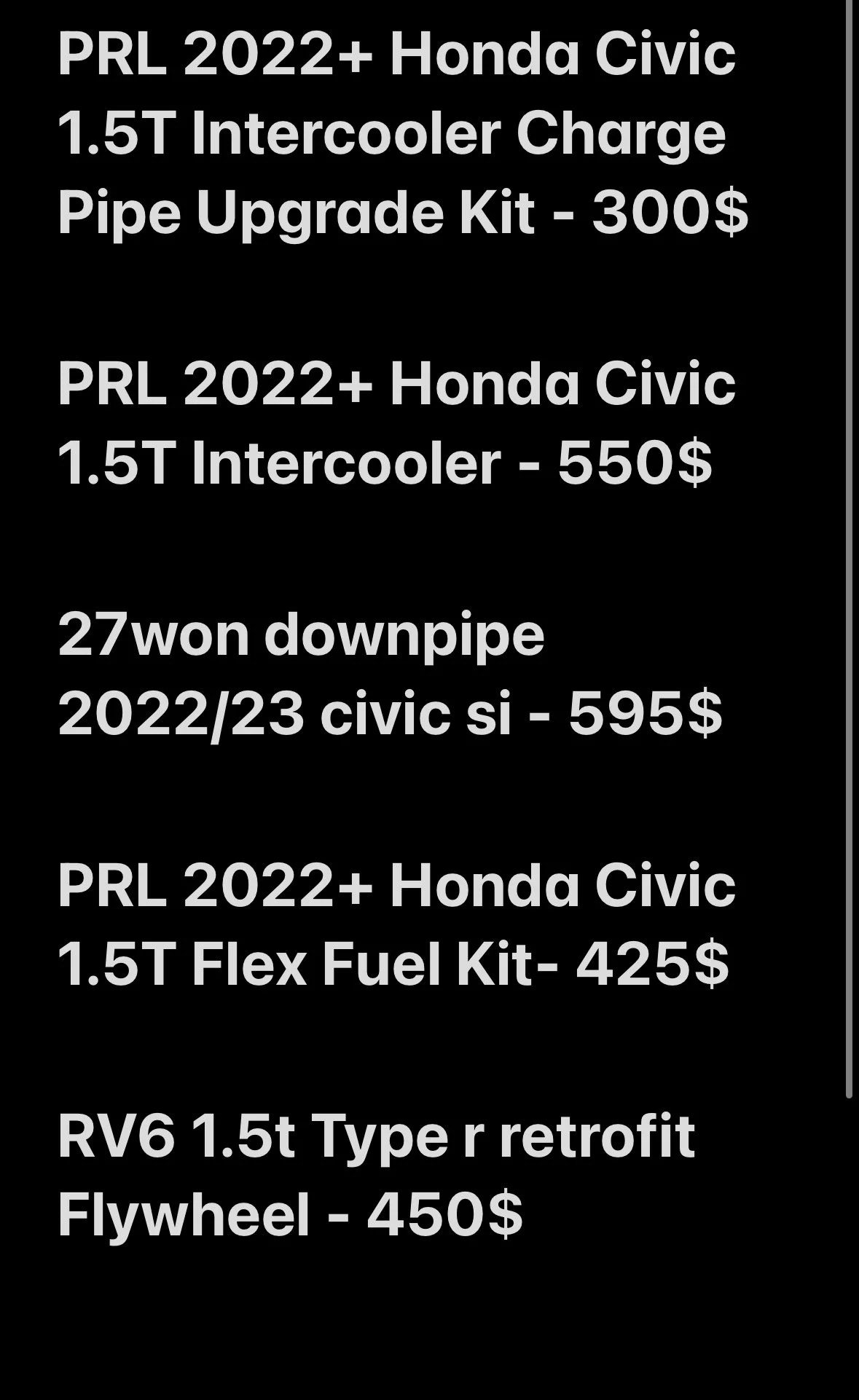 22 SI PART OUT SALE | 11th Gen Civic Forum