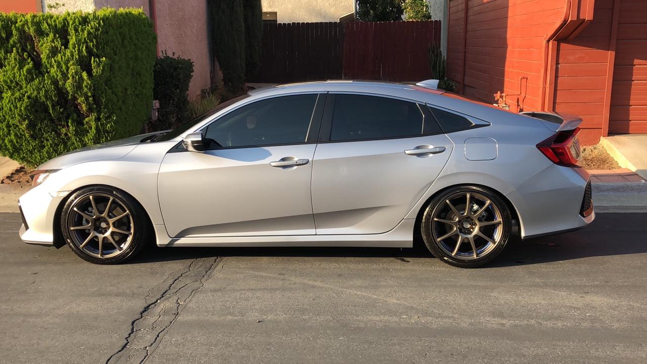 D2 Lowering Springs with Aftermarket Wheels 2016+ Honda Civic Forum
