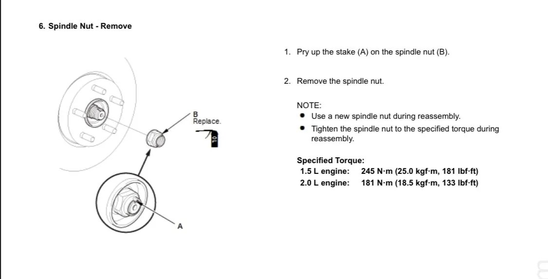 Civic FC6 1.8l Axle Nut 2016+ Honda Civic Forum (10th Gen) Type R