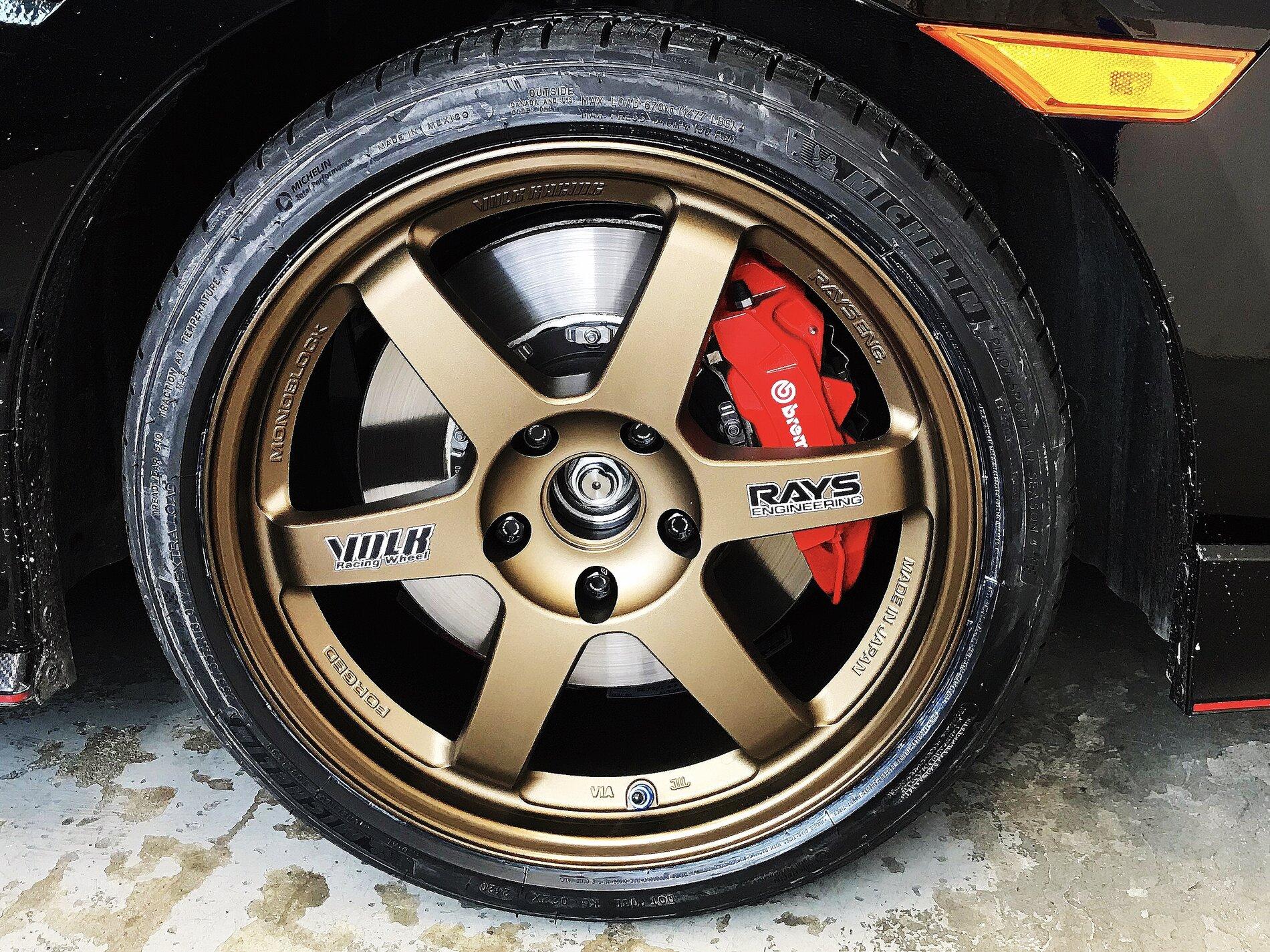 Te37og 18 9.5 et35. 255/35r18 2016+ Honda Civic Forum (10th Gen