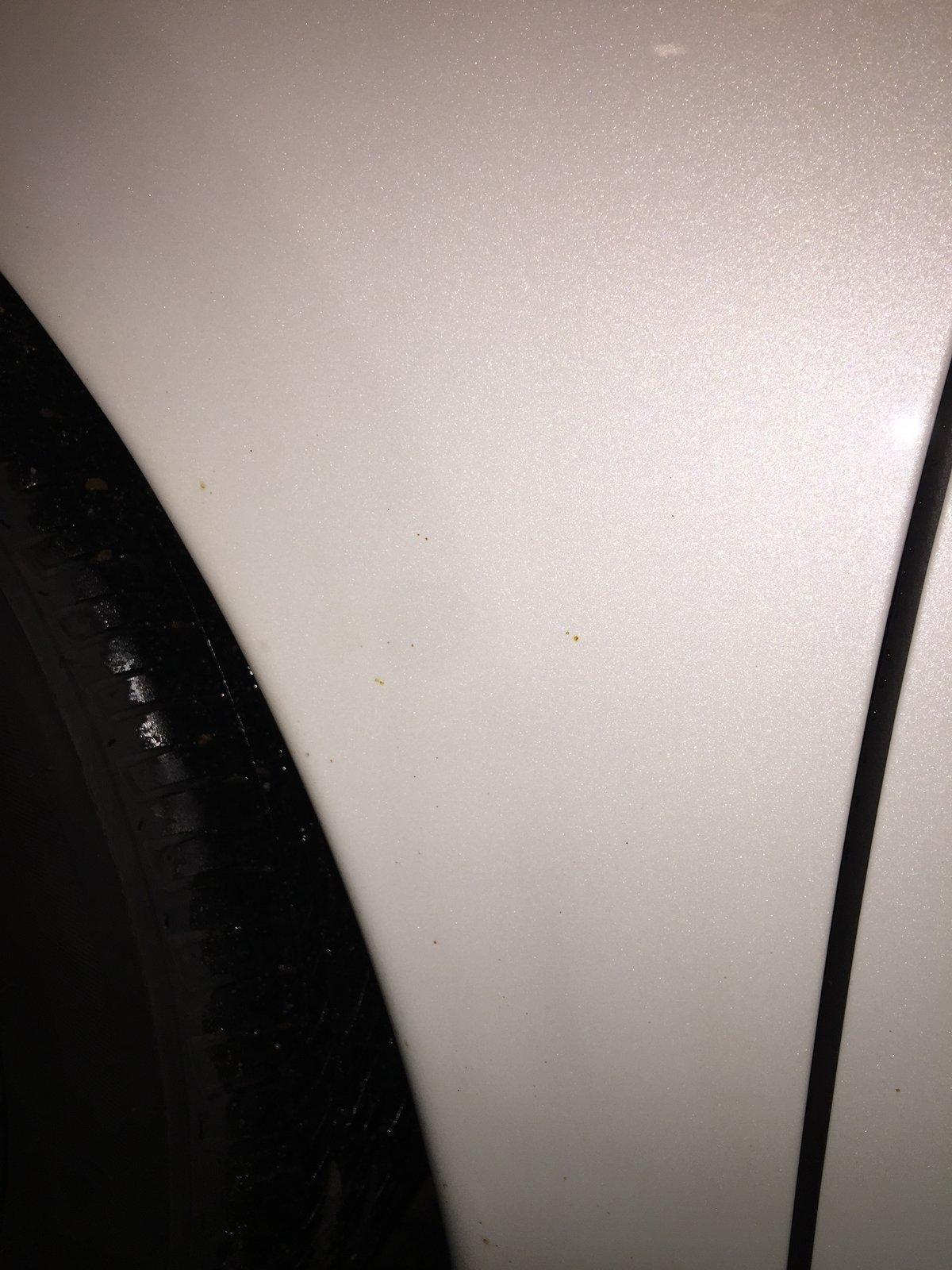 Rail dust on car Wkcn