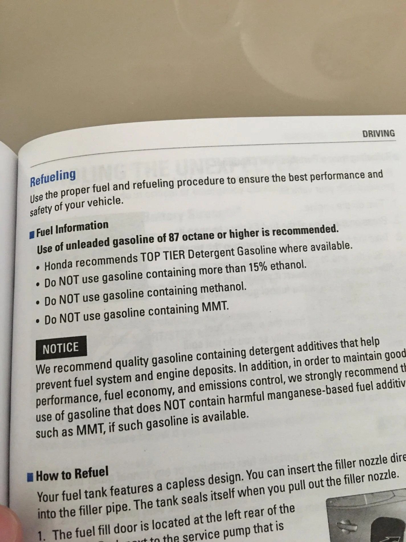 What gas do you use? Page 7 2016+ Honda Civic Forum (10th Gen