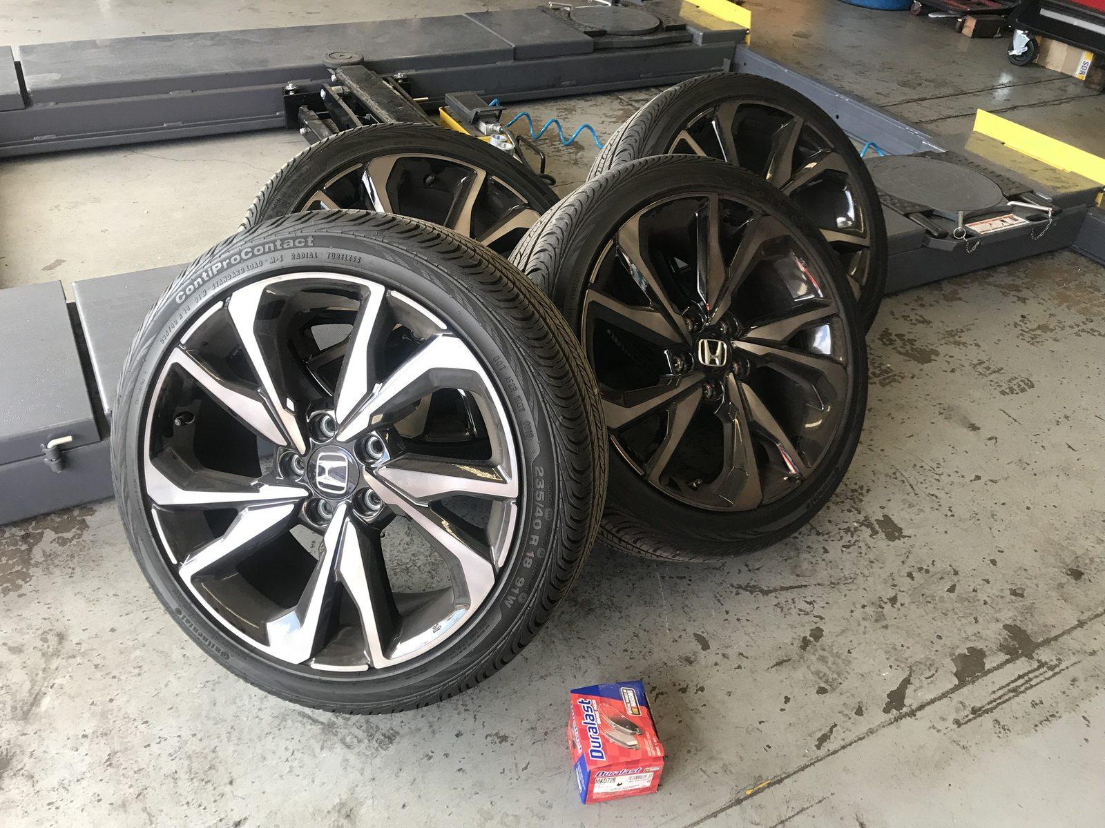 2018 Civic Hatchback Sport Wheels and Tires 500 IF PICKED UP TODAY