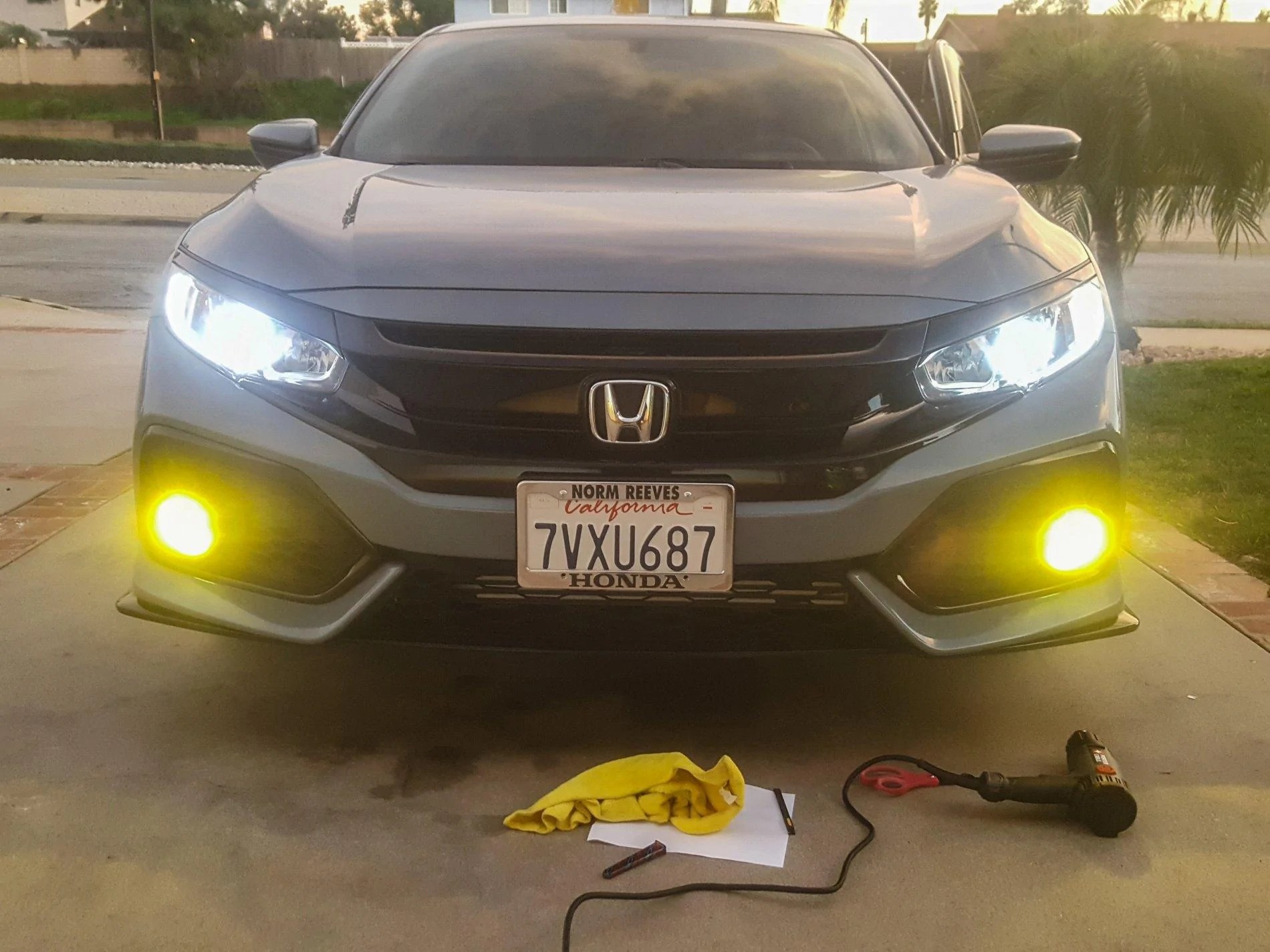 Tinted Fog lights on sport hatch 2016+ Honda Civic Forum (10th Gen