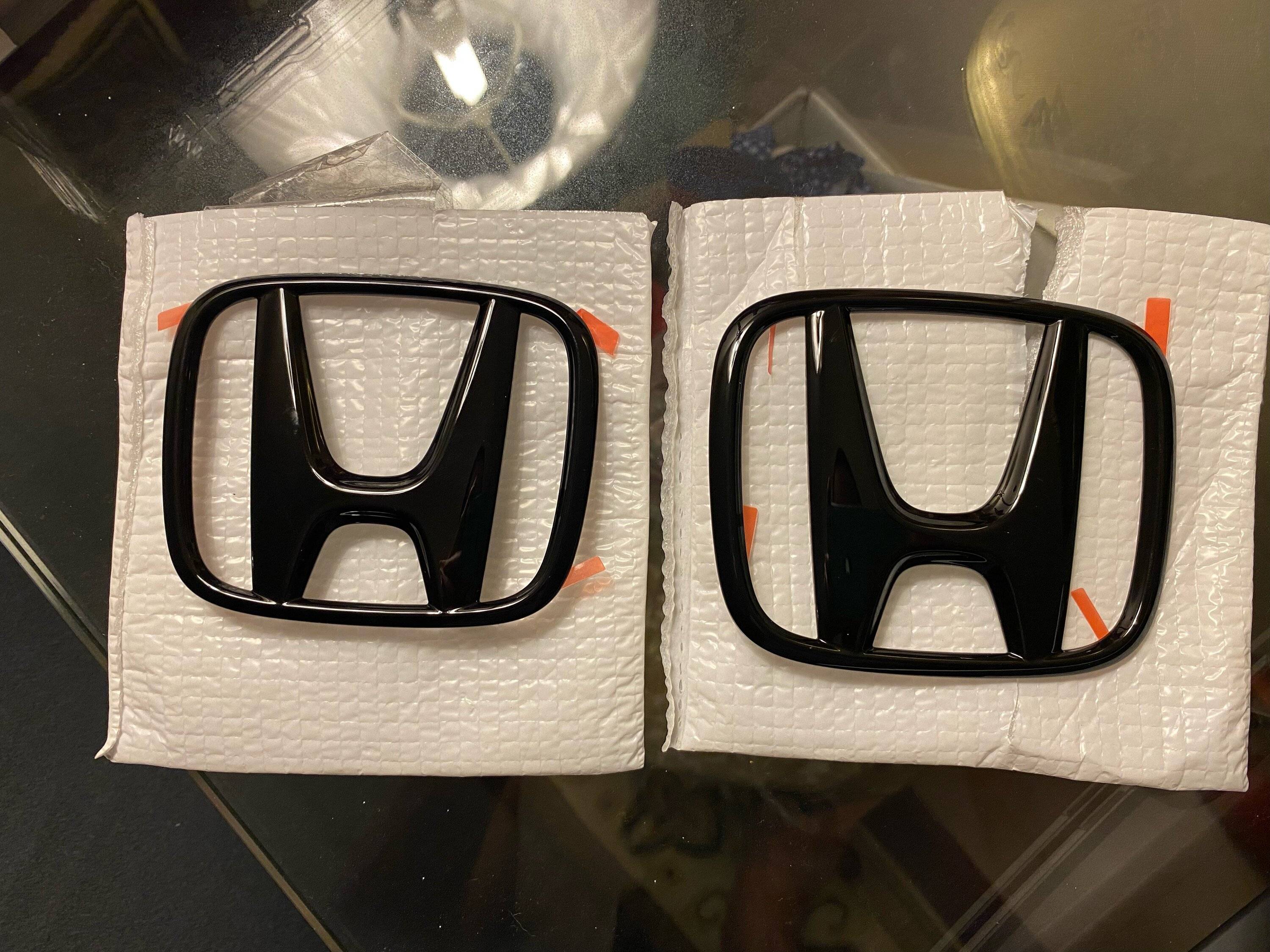 California - OEM Black Honda Emblems (Front and Rear), OEM Hatchback