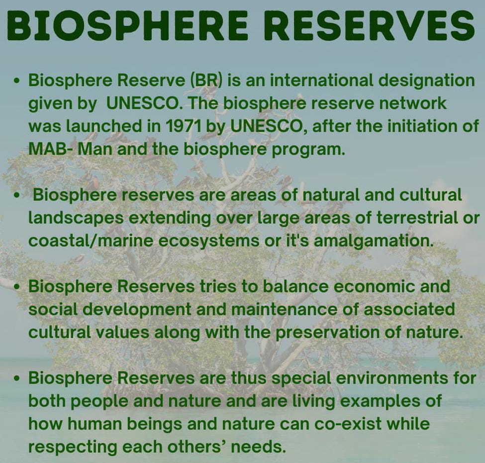World Network of biosphere reserves A backbone of biodiversity