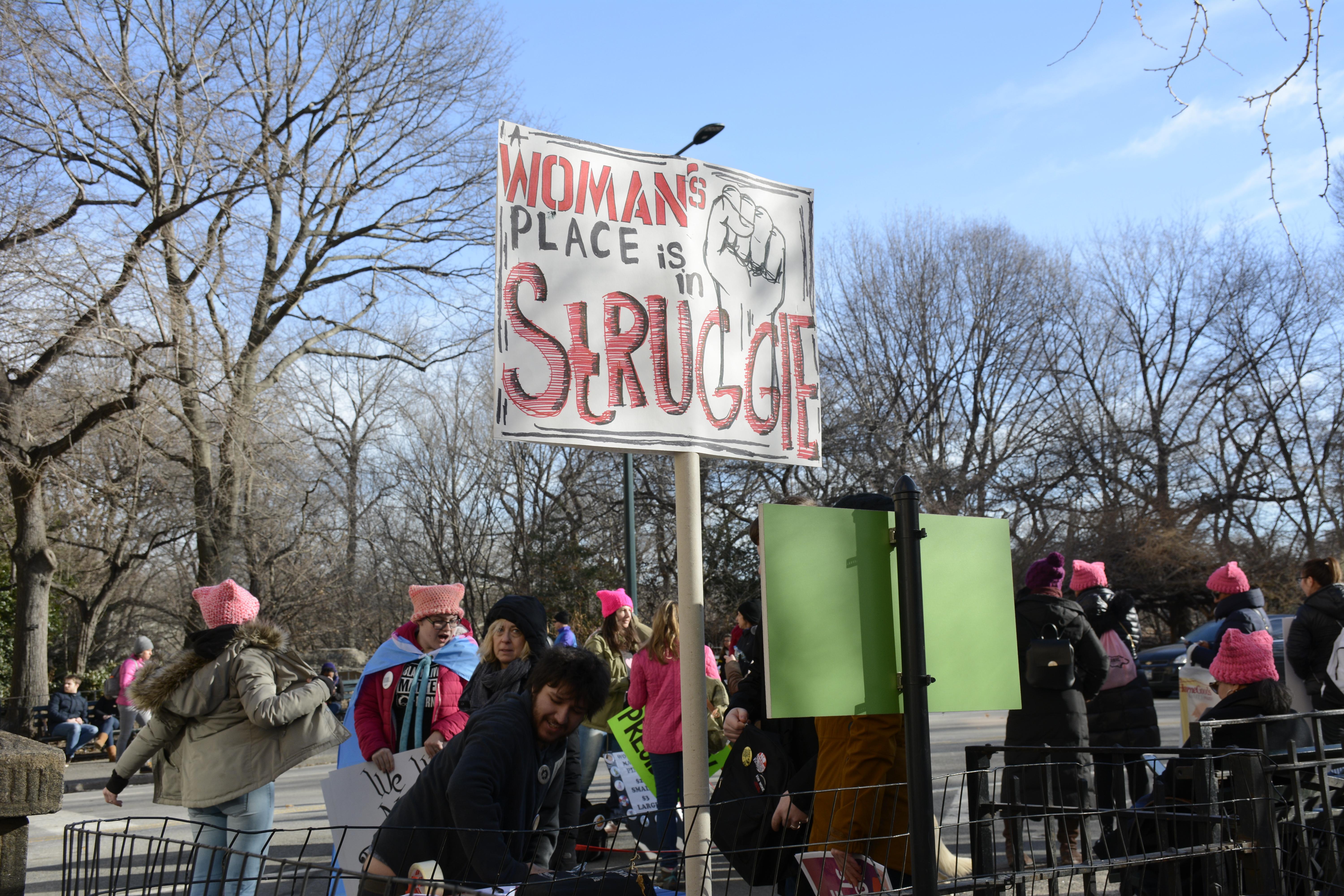 Local 375, DC 37, AFSCME Participated in Women's March Local 375