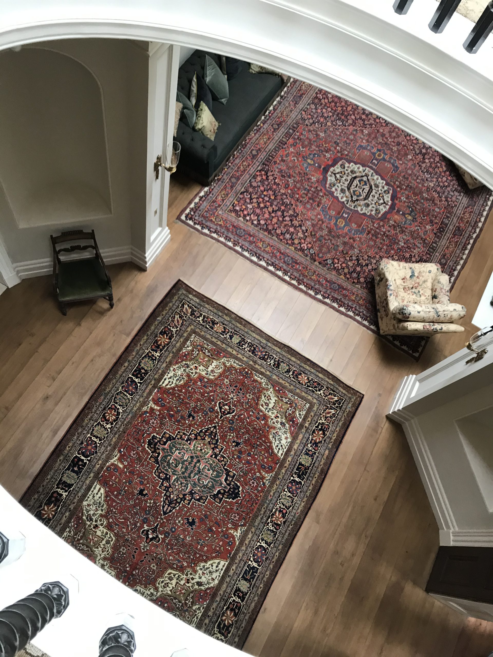 Antique carpets for a lovely new home. C. John