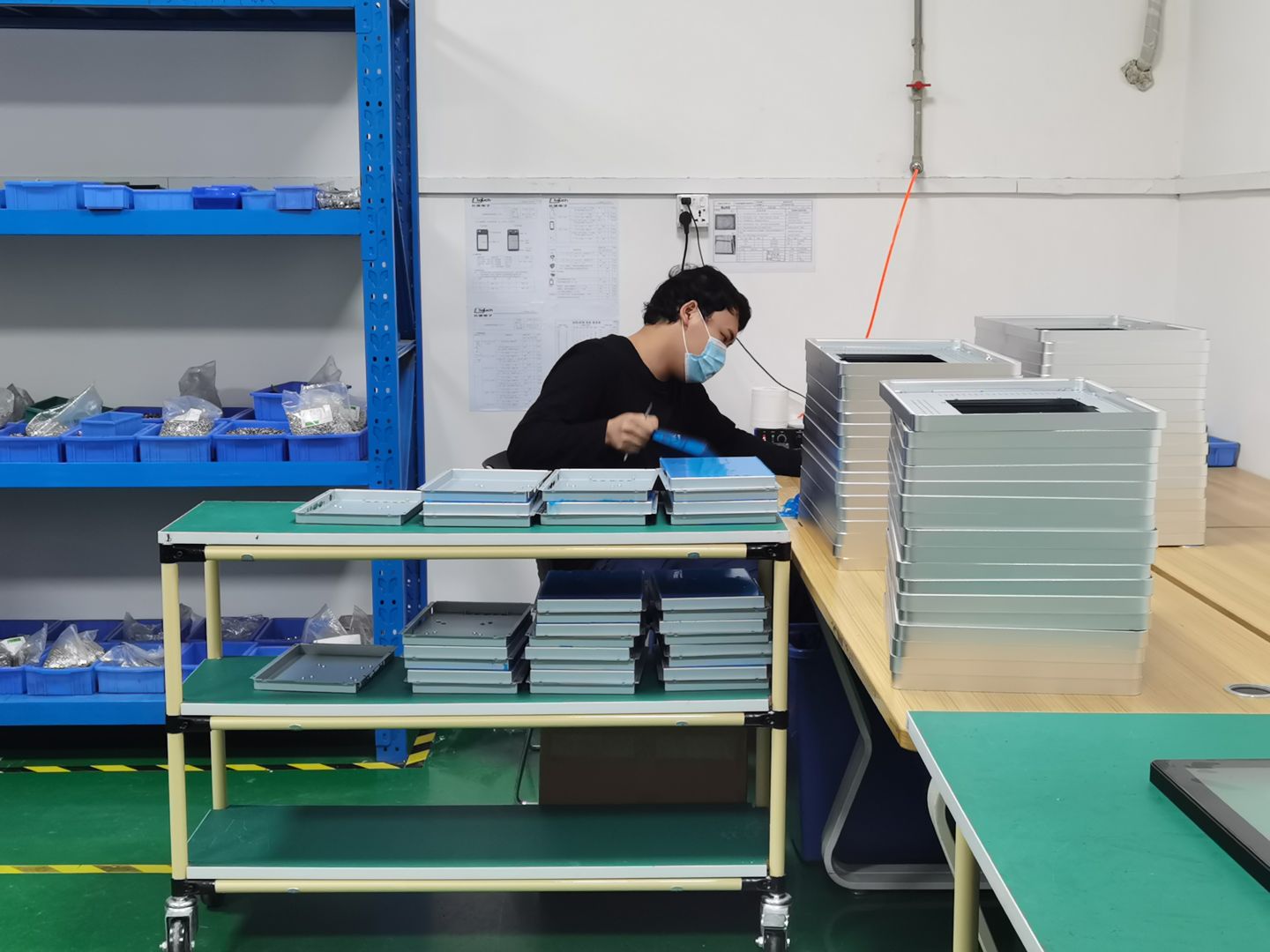 Professional equipment and operation for the production of touch screen