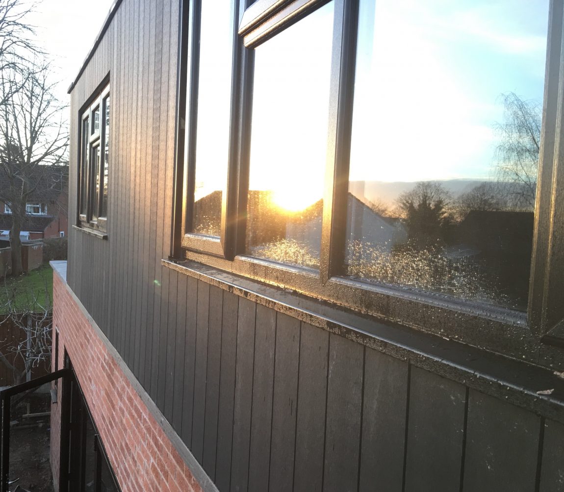 Two Storey Extension using Cladco Wall Cladding & Composite Decking