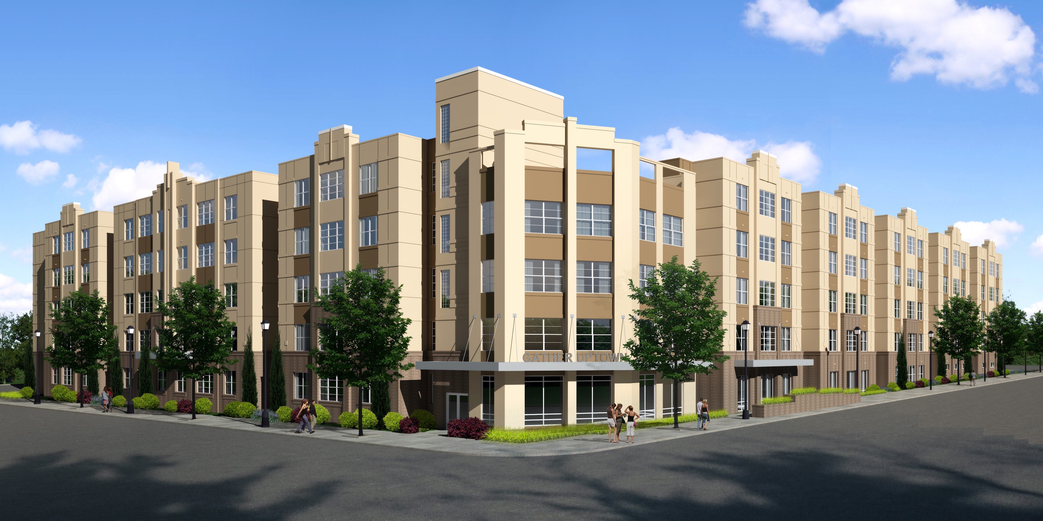 Gather Uptown Rendering Clancy & Theys Construction