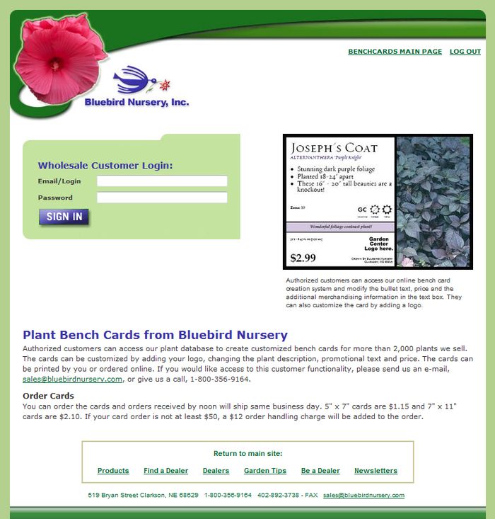 Bluebird Nursery CCI Client