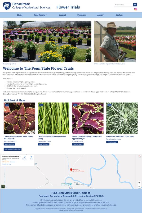 Penn State Flower Trials CCI Client