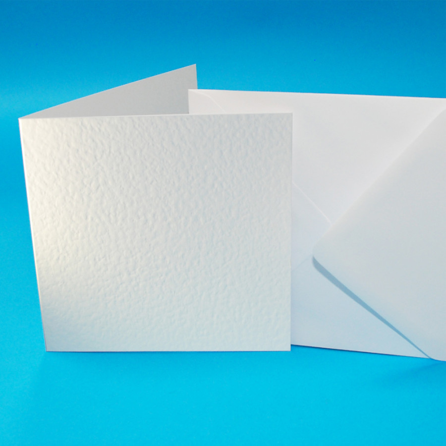 Pack of 50 3″x3″ Blank Cards & Envelopes White Clark Craft Products