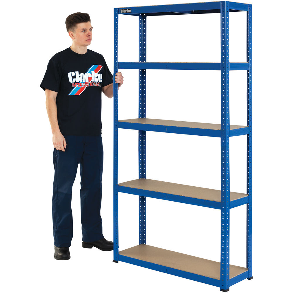 Clarke CSM5175/30BL Heavy Duty Boltless Shelving (Blue) Clarke Tools