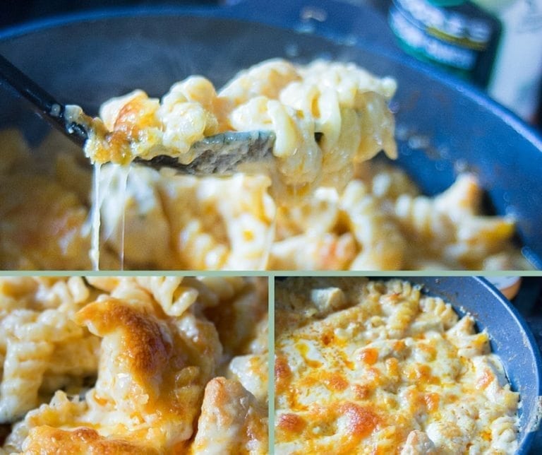 Easy and Creamy Buffalo Chicken Pasta Bake Clarks Condensed