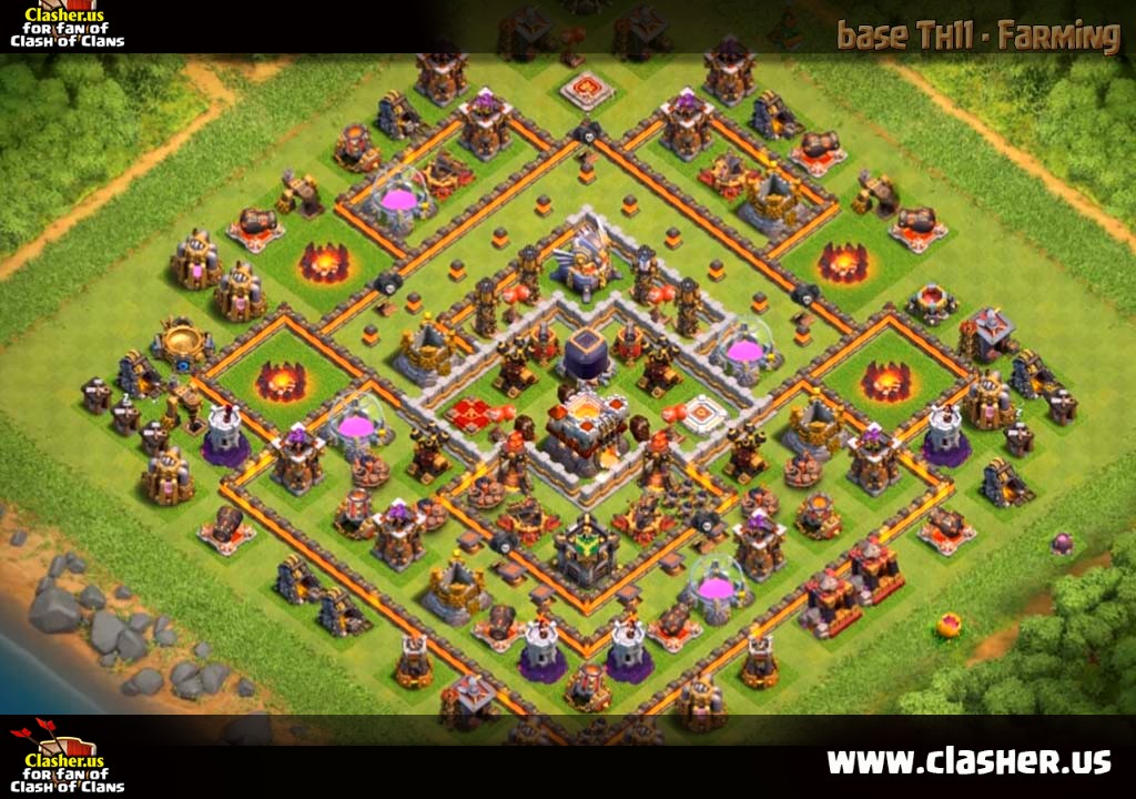Best Map Town Hall 11 Town Hall 11 - Farming Base Map #6 - Clash Of Clans | Clasher.us