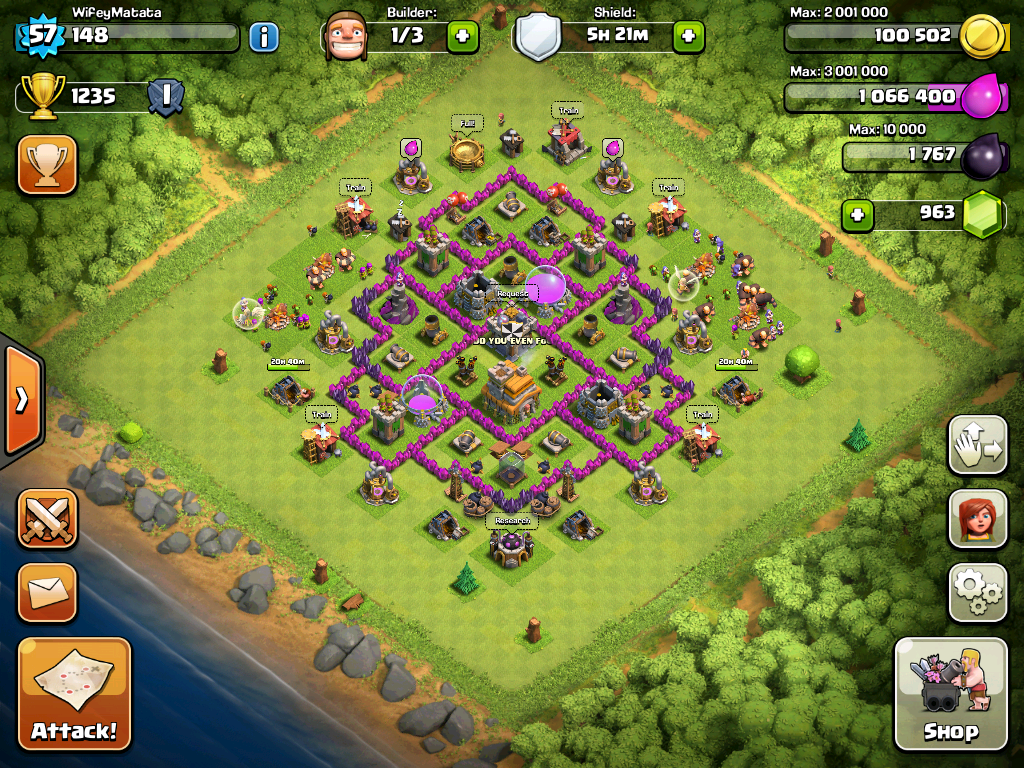 TH7 Clan War Base Clash Of Clans Wiki