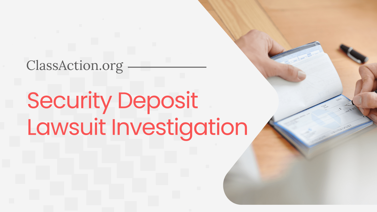 Security Deposit Lawsuit MD, VA, PA, NY, MA