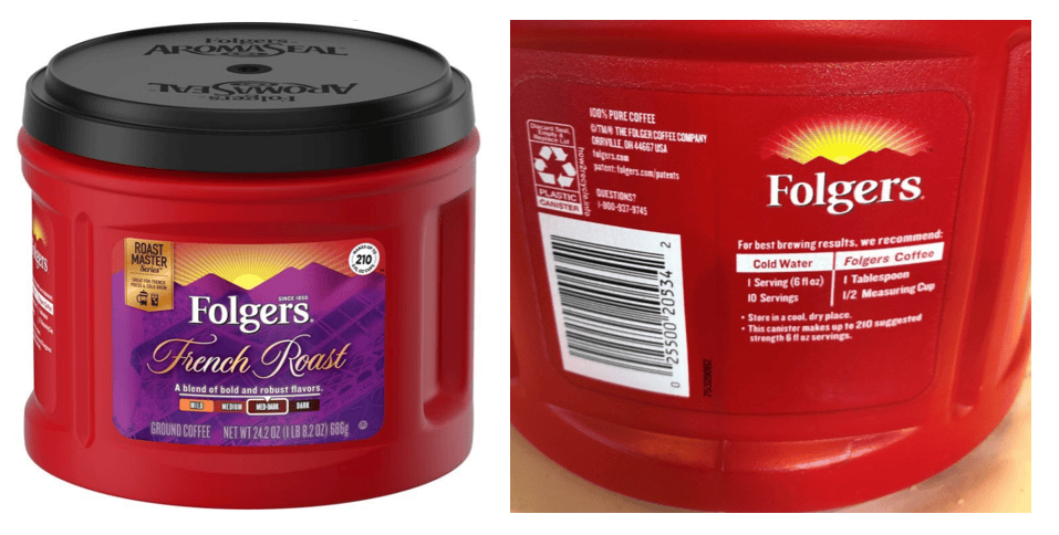 Folgers Canisters Produce Fewer Cups of Coffee than Labels Advertise