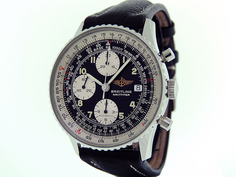 Breitling Old Navitimer Pilots Chronograph 81611 A13019 41mm Blk DL