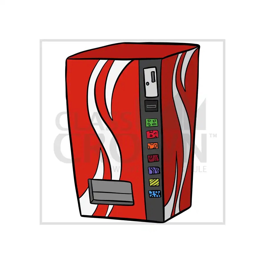Soda Vending Machine Clipart ClassCrown