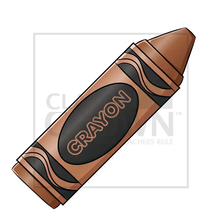 Brown Crayon Clipart ClassCrown
