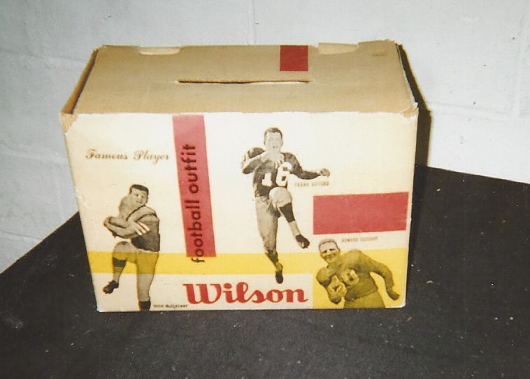 Lot Detail 1950's Wilson Football Equipment Display Box with Multiple