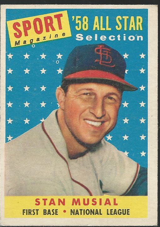 Lot Detail 1958 Stan Musial AllStar Card High Grade