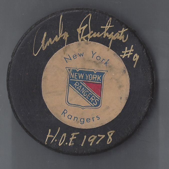 Lot Detail New York Rangers (NHL) Andy Bathgate Autographed Hockey