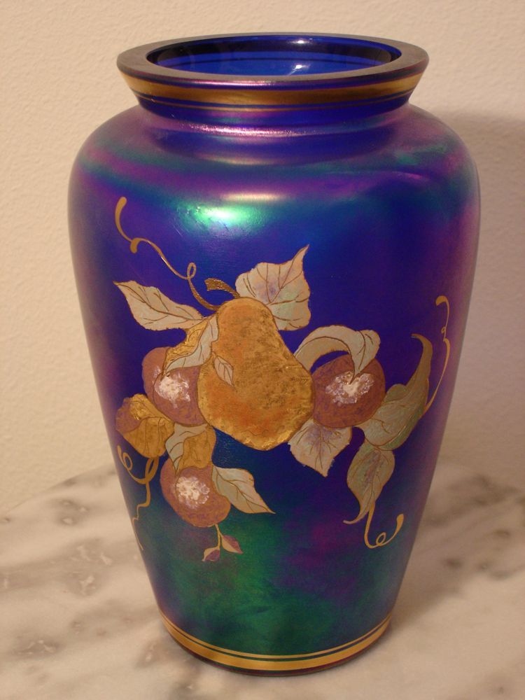 Fenton QVC Limited Edition 100th Anniversary Blue Favrene Art Glass