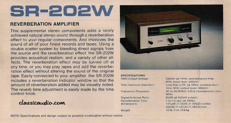 classicaudio.com..... Valuation..... Pioneer SR-202W