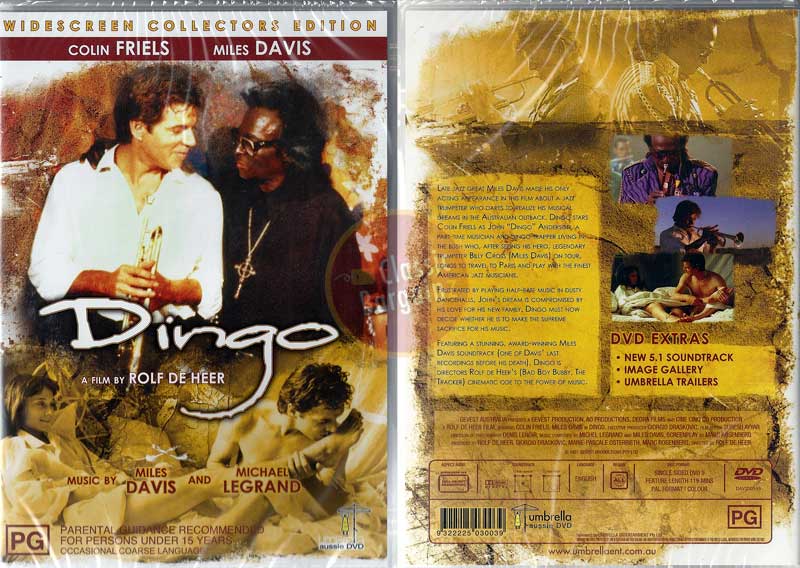 DINGO DVD Colin Friels Miles Davis Rolf De Heer NEW jazz music legend
