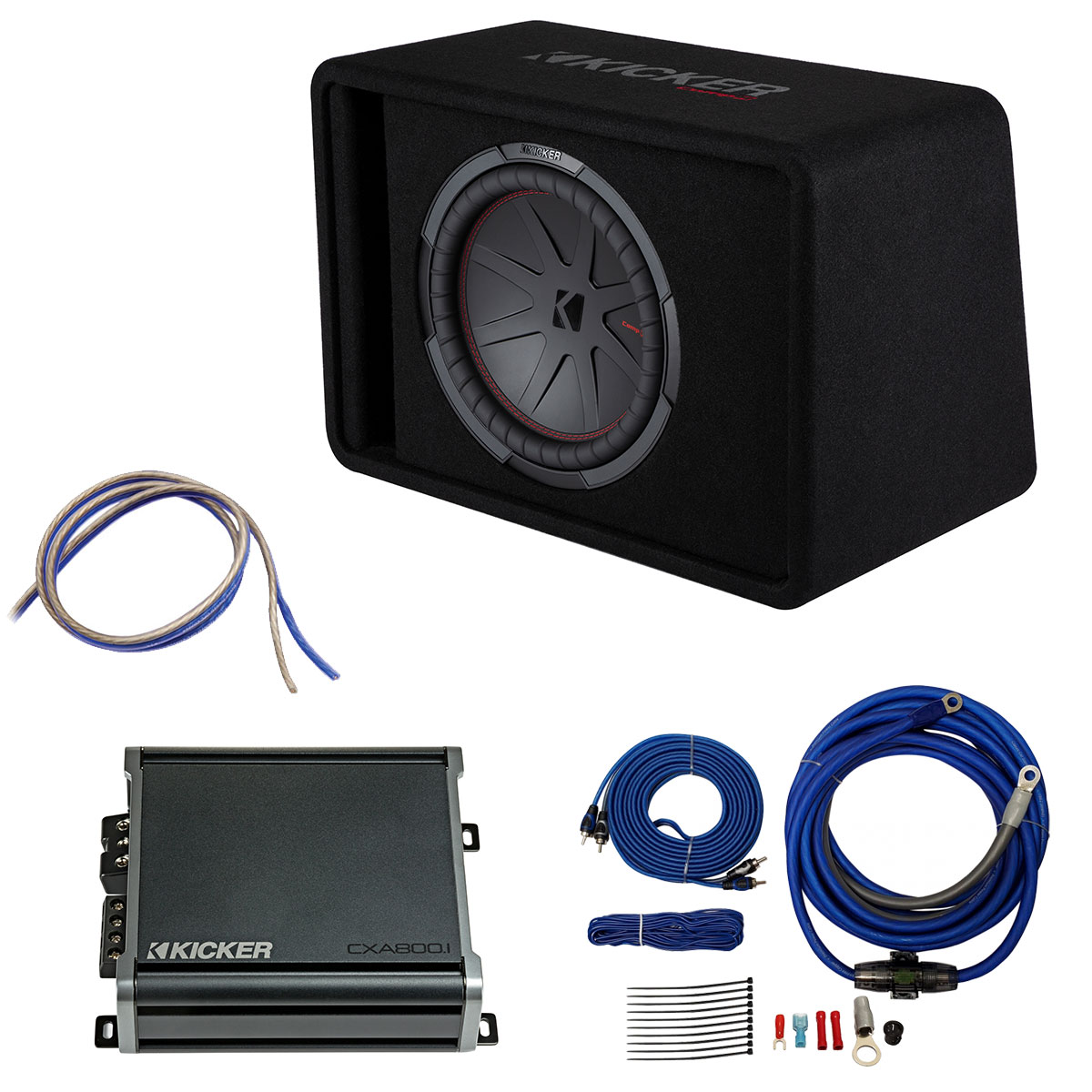 Kicker 48VCWR122 Comp R 12" Subwoofer Package with Box