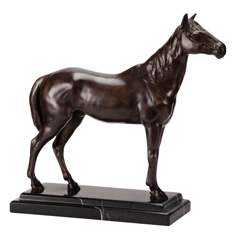 Bronzed Horse Figure Classic Chair