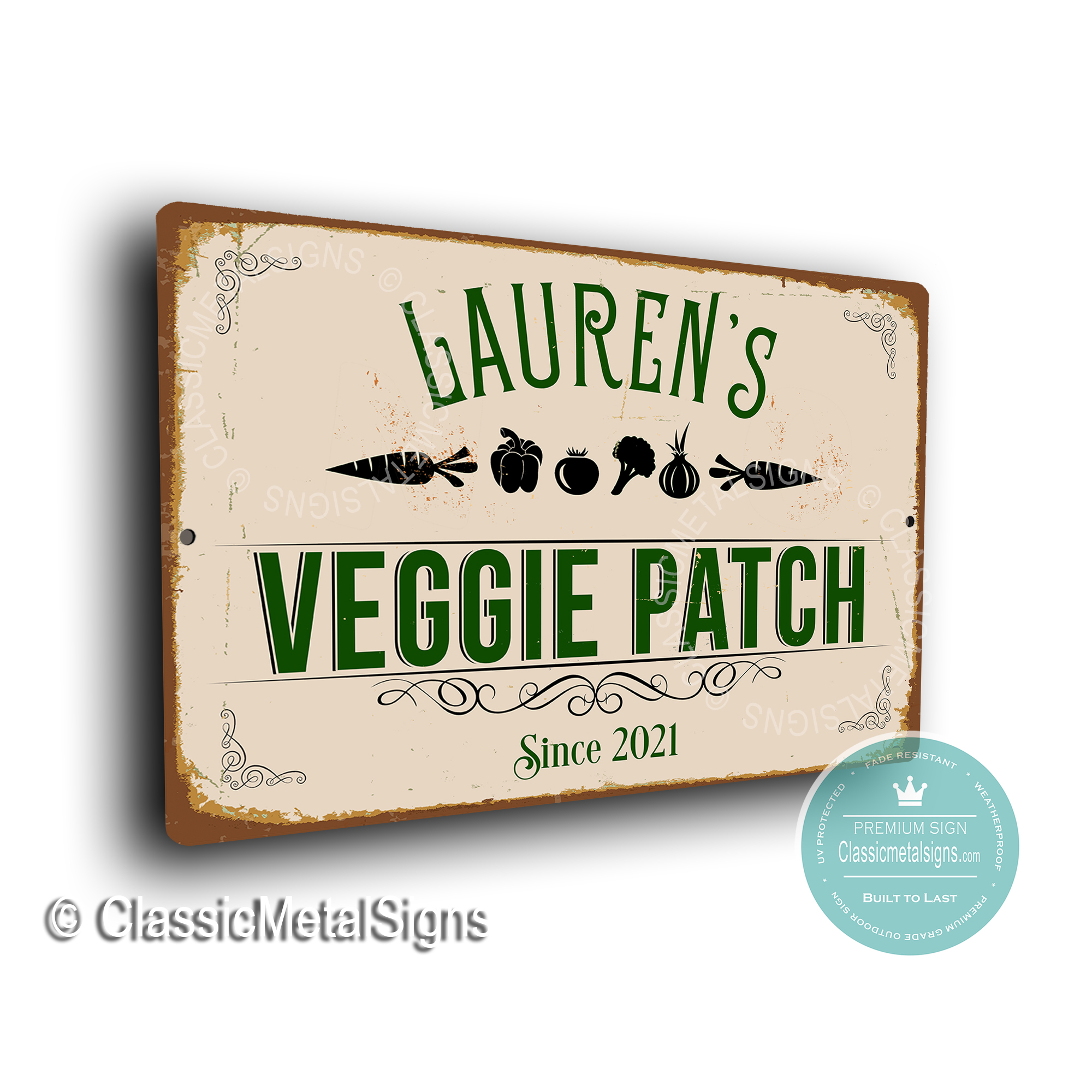 Veggie Patch Sign Personalized Veggie Patch signs Veggie Patch