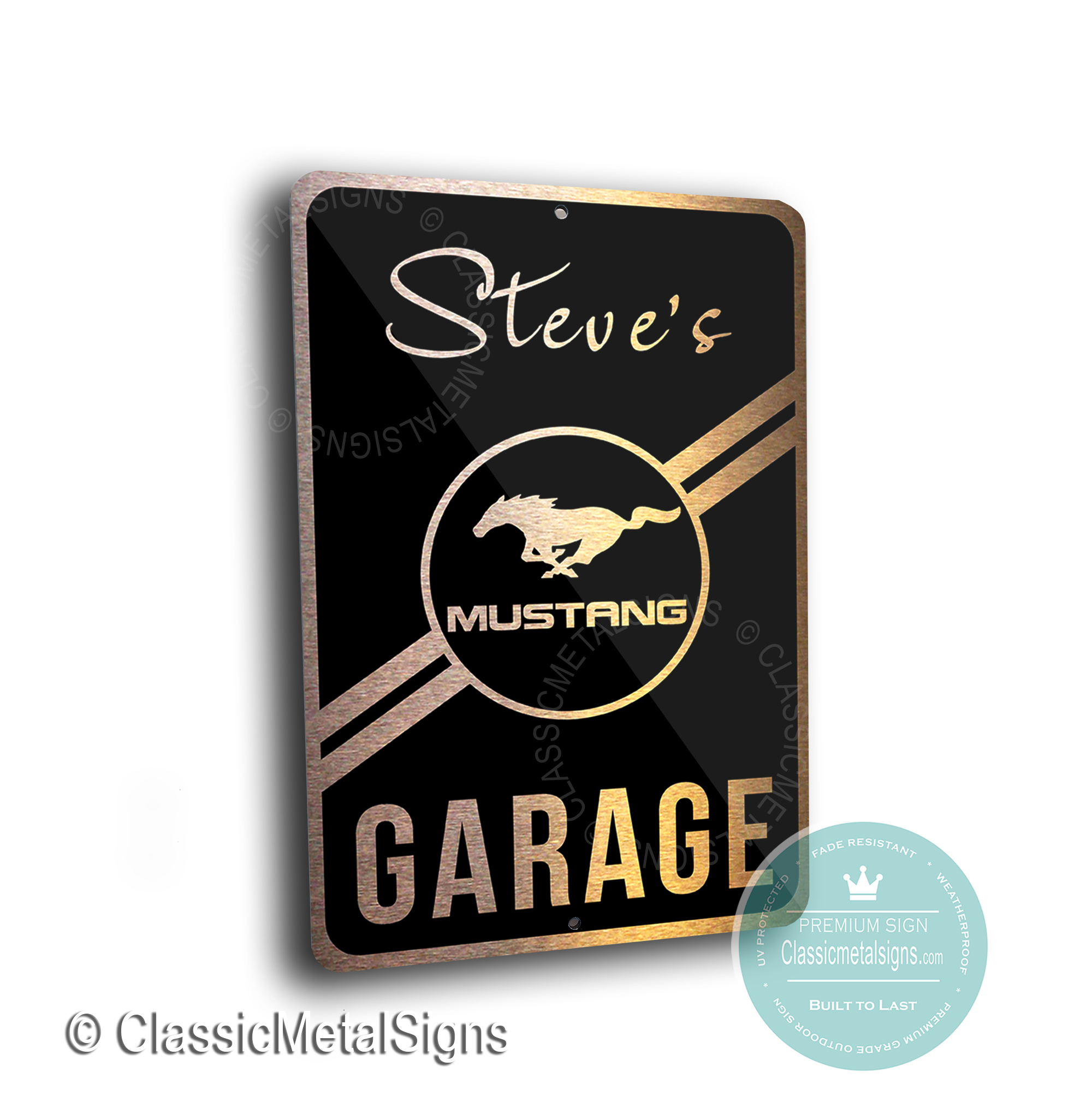 Custom Mustang Garage Sign Mustang Garage Sign Mustang Sign