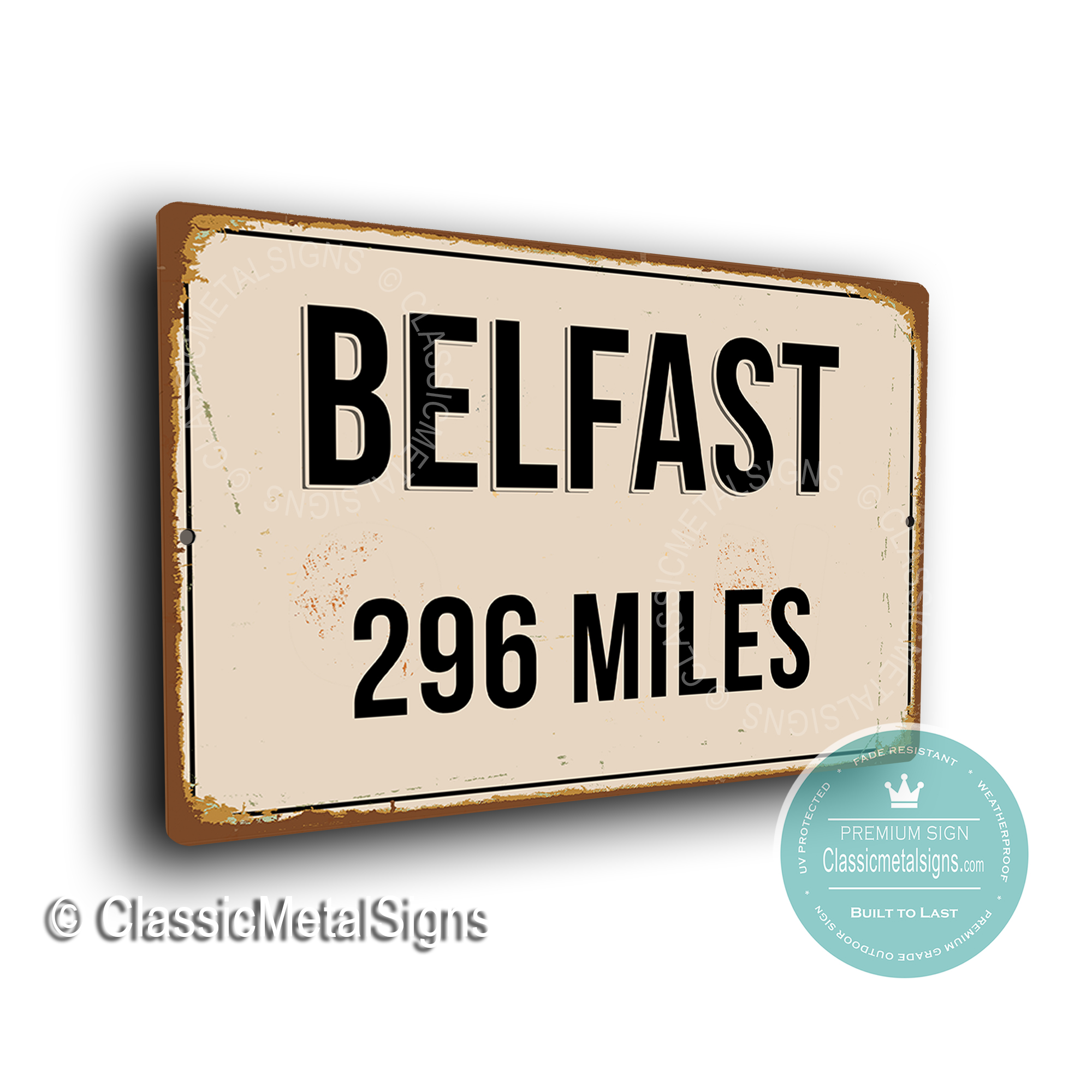 Personalized Belfast Street Sign Belfast Sign Belfast Street Signs